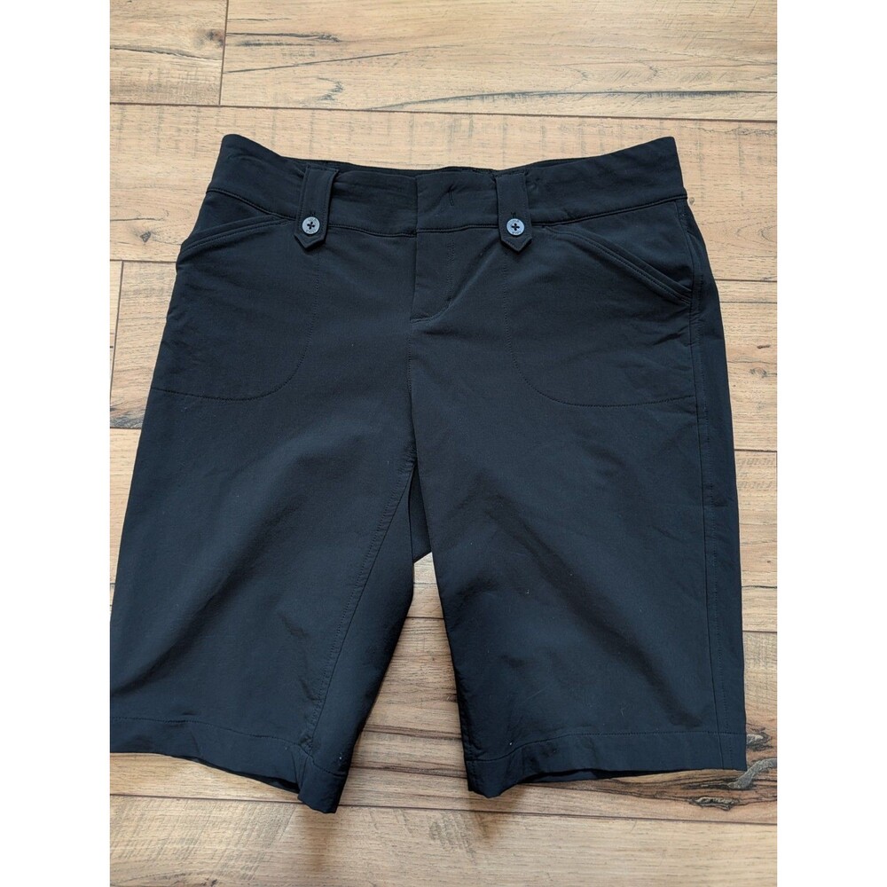Lole Womens Hiking Shorts Size 4 Black Stretch Outdoor Walking Bermuda Cargo